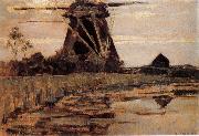 French mill near the river Piet Mondrian